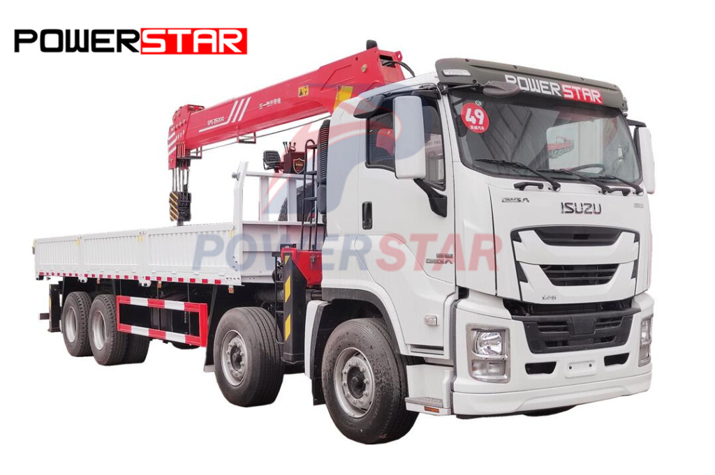 Truk ISUZU GIGA 12 Roda dengan palfinger crane SPS25000