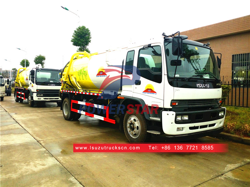 Truk pengisap saluran pembuangan Isuzu