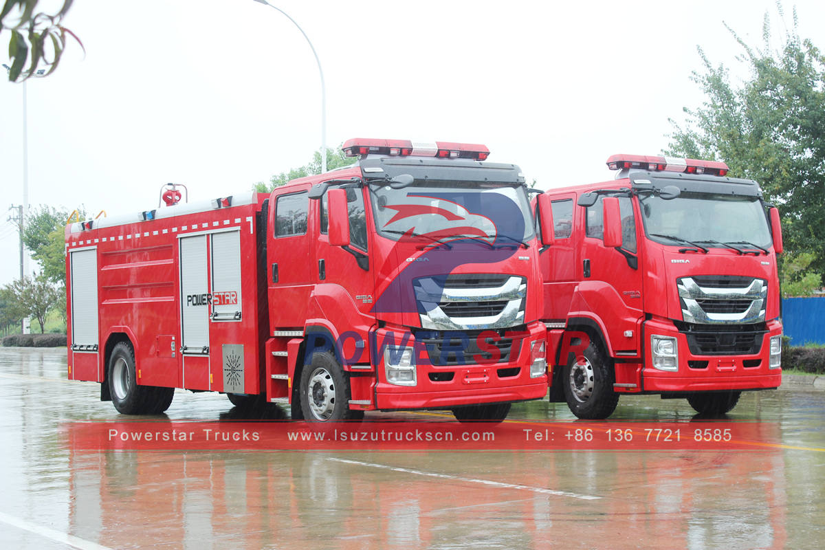 Truk pemadam kebakaran ISUZU berperforma tinggi