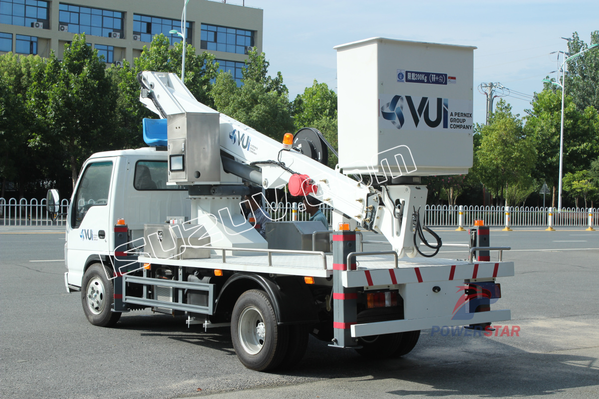 Vanuatu ISUZU 12m 14m Man Lifter Bucket Truk kerja udara untuk dijual