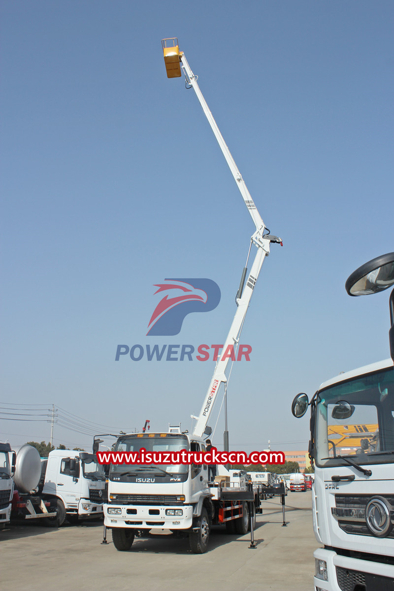 Isuzu 22m bucket truck