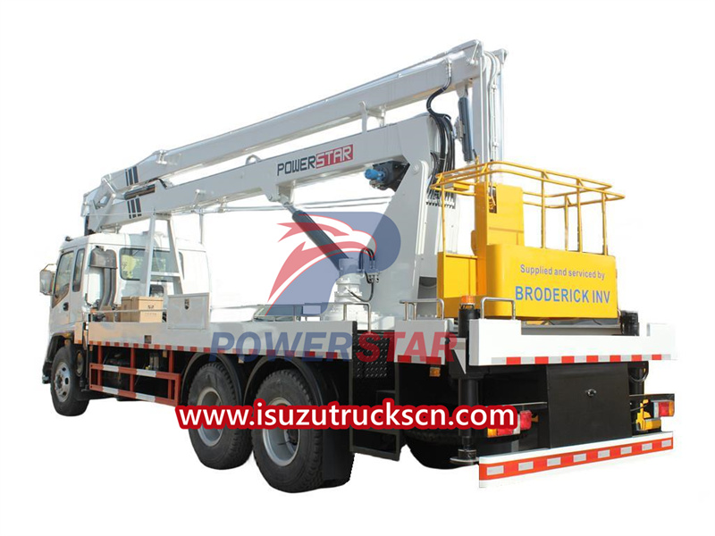 Isuzu 22m bucket truck