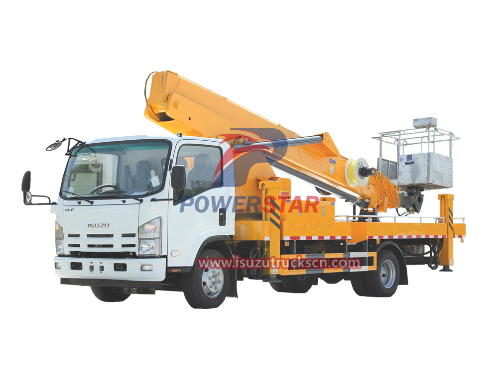 100 feet insulated Aerial Lift trucks Isuzu