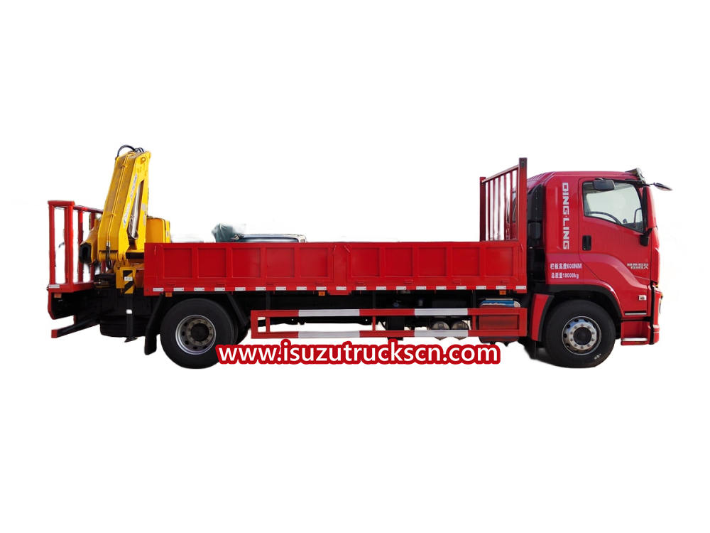 Philippines 6.3TON Isuzu Giga folded boom crane cargo trucks