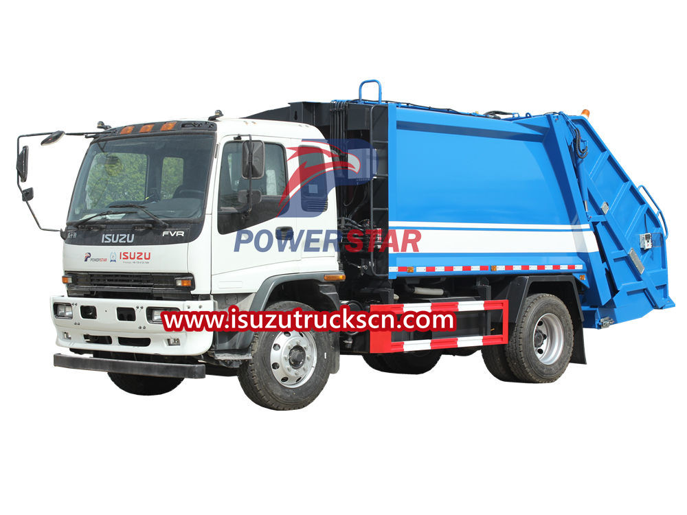 Truk penghancur sampah Isuzu