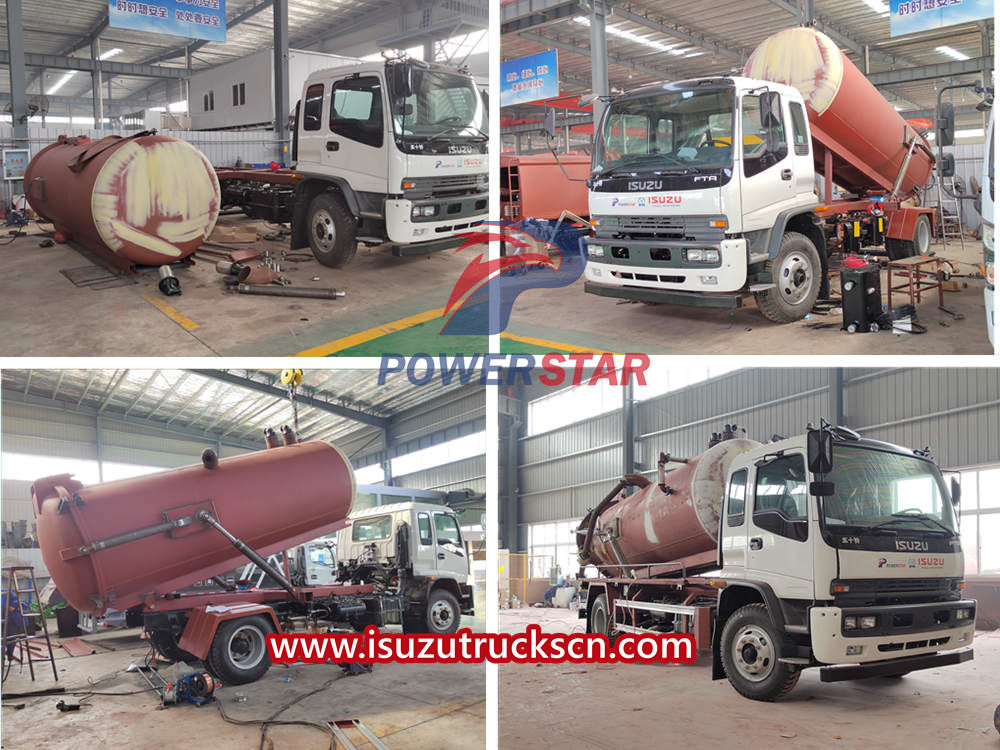 Truk Penghisap Vakum Limbah Isuzu