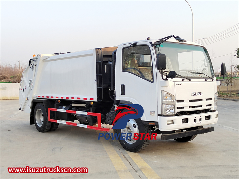 isuzu garbage compactor truck