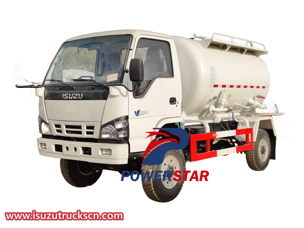 Isuzu 4 wheels 4x4 Vacuum Suction Trucks for sale