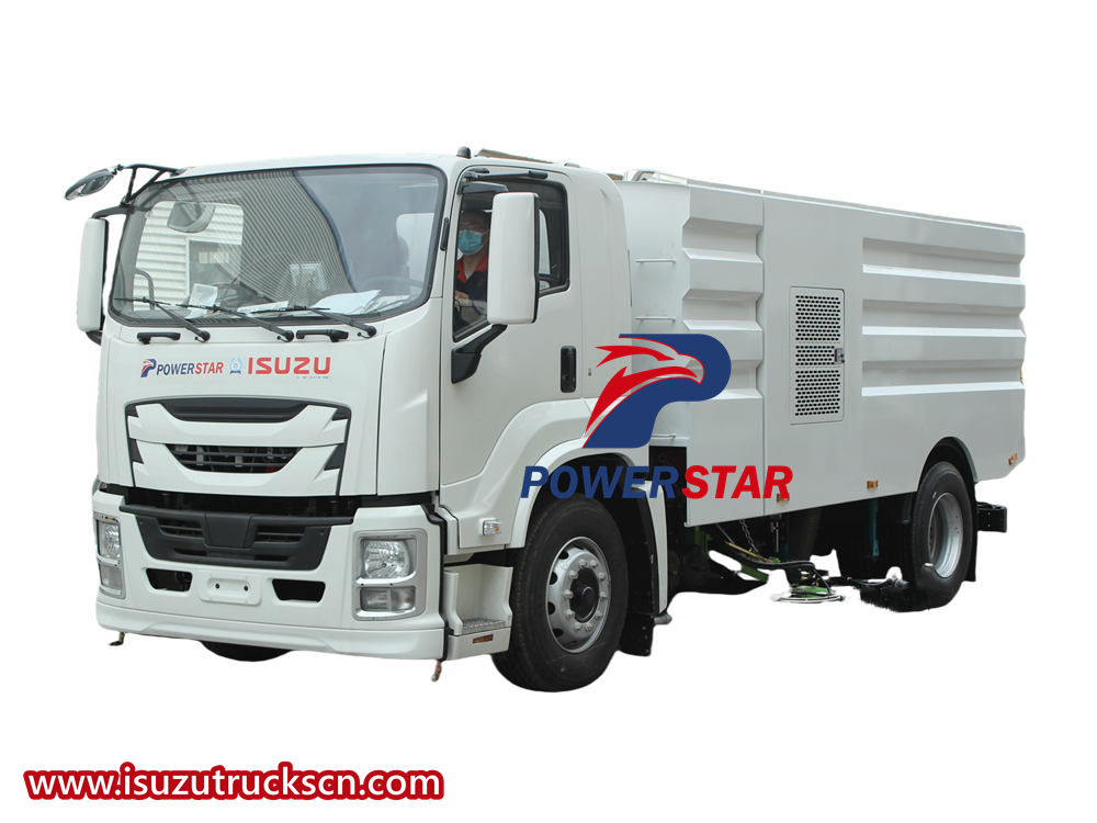 Truk penyapu jalan Isuzu