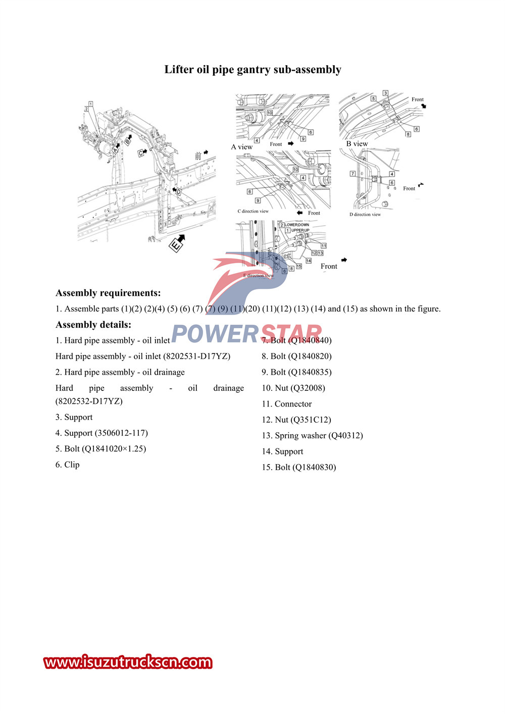 Panduan servis sasis seri Isuzu VC61