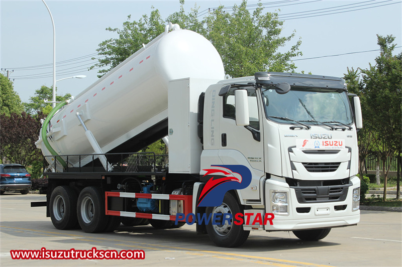 isuzu giga 6x4 sewer vacuum truck