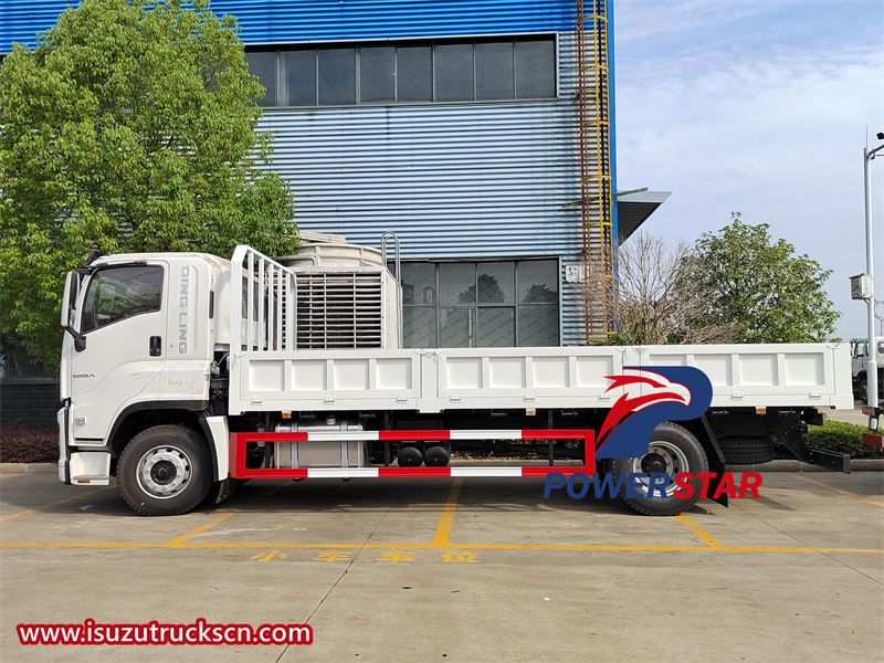 Isuzu flatbed cargo truck