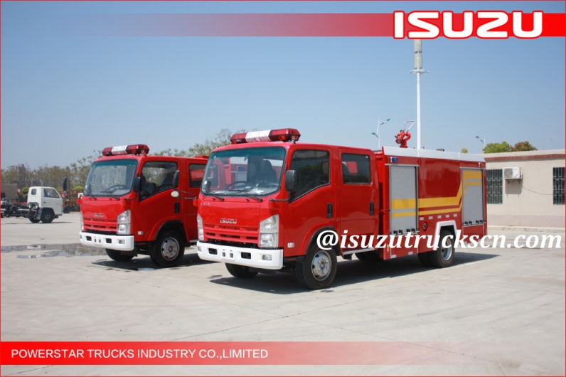 Japanese Original ELF ISUZU Water Foam Fire Fighting Trucks