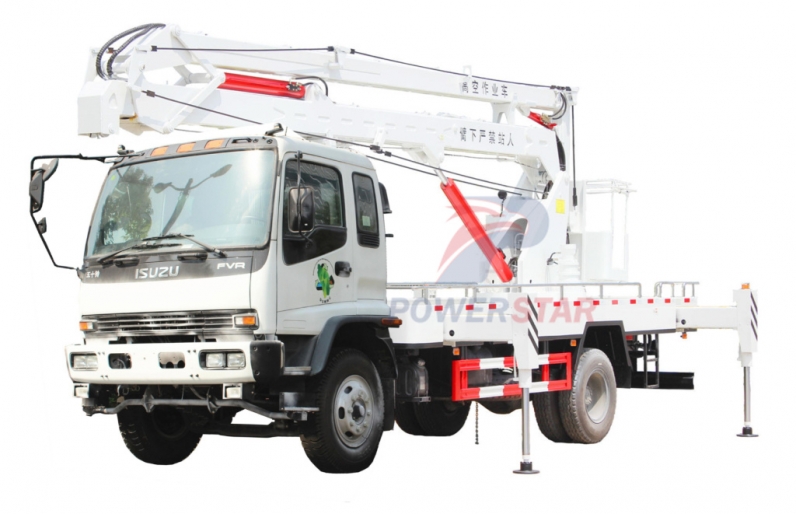 ISUZU FTR FVR 18m folding boom aerial platform truck