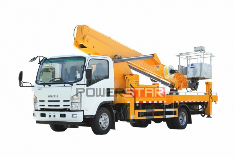 Japan ISUZU 20m Bucket Truck Aerial Working Truck Work Platform 1hd 220kg