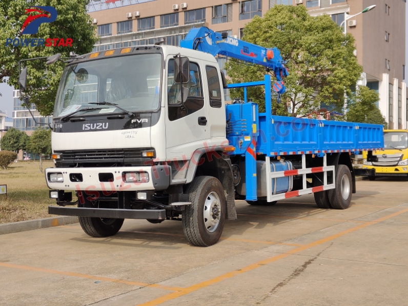 ISUZU boom crane truck factory Mobile Telescopic Boom Truck Mounted Crane