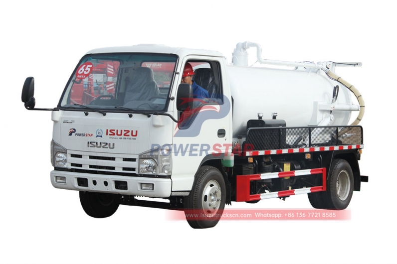 Factory supplying ISUZU vacuum tank truck