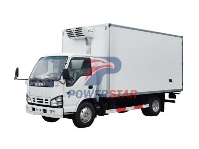 ISUZU NKR freezer box truck with Thermo King refrigeration unit