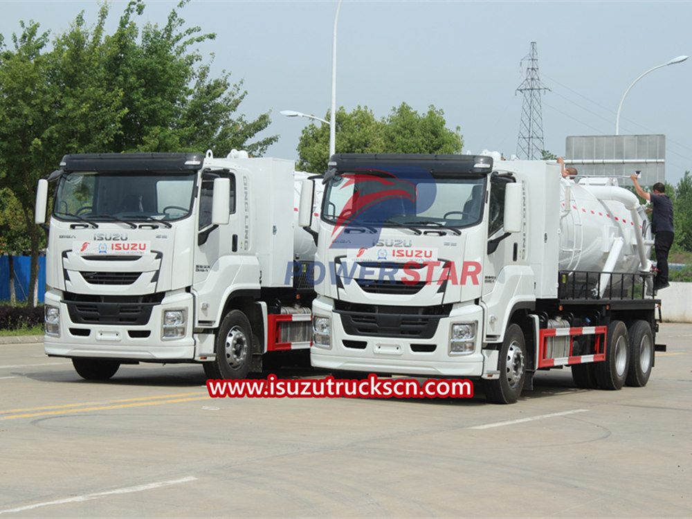 Tips cara membuang limbah dari truk penghisap limbah ISUZU
    