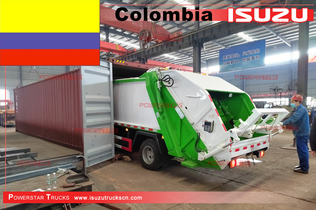 Kolombia - 2 unit Truk Pemadat Sampah ISUZU NPR
    