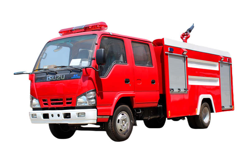 Apa saja fitur truk pemadam kebakaran kabin ganda isuzu 600P
    