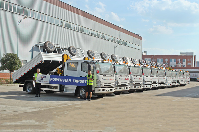 15 unit truk derek lipat isuzu NPR diekspor ke Ethiopia, Addis Ababa