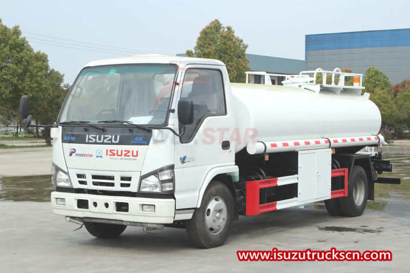 Uji Untuk Truk Tangki Air baja tahan karat food grade ISUZU 600P/NKR 5000L
    