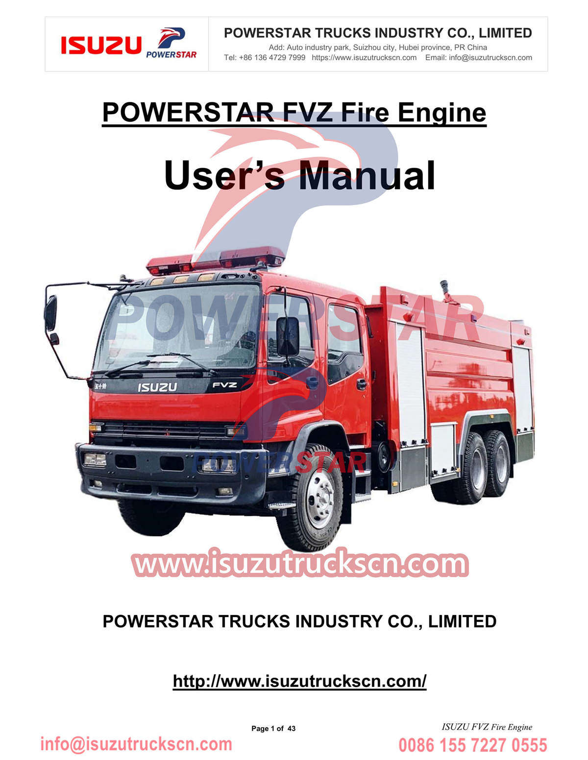 ISUZU Fire Tender 10 roda Manual ekspor ke Senegal
    