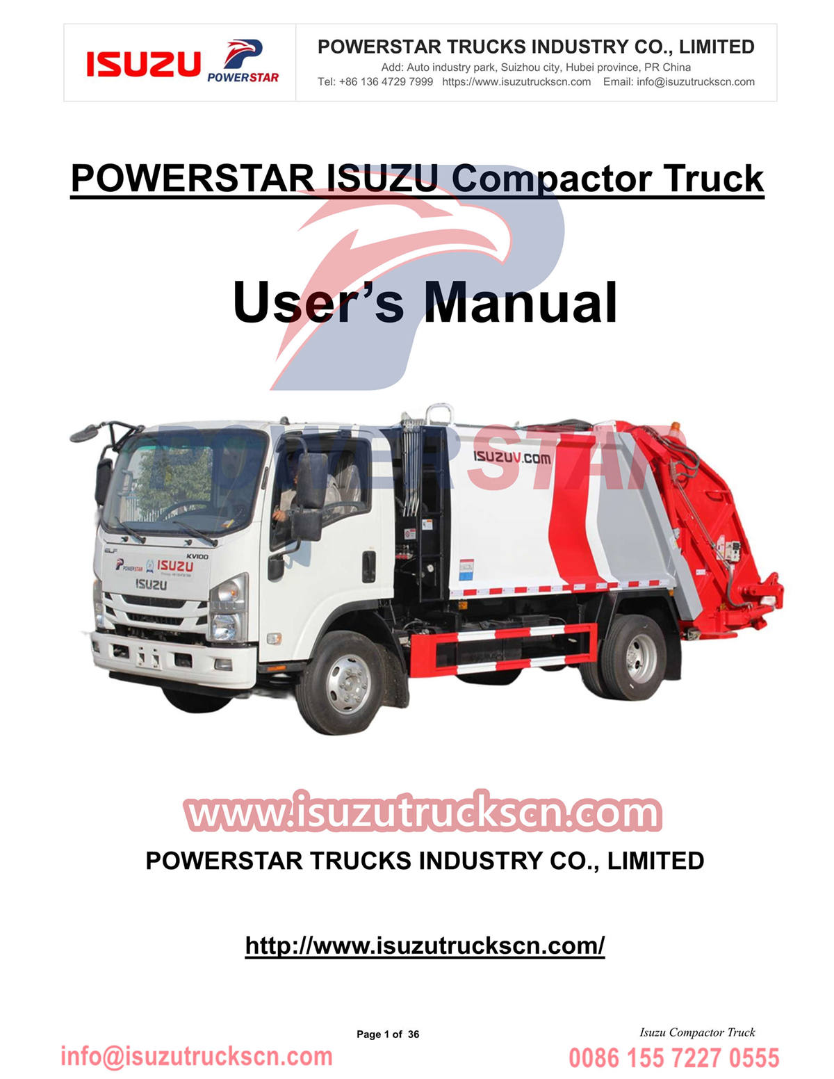 Pelanggan Moldova membeli Truk Pemadat POWERSTAR Isuzu 6cbm
    