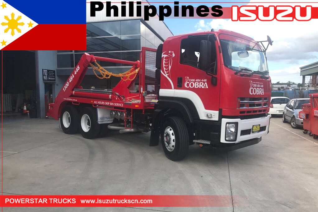 Filipina 16Ton Skip Loader Truk Sampah Isuzu
    