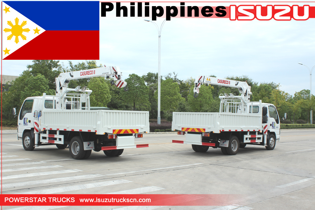 Filipina - 2 unit ISUZU Manlifter dengan Basket Crane
    