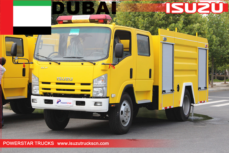 Truk pemadam kebakaran sasis Isuzu untuk Dubai
    