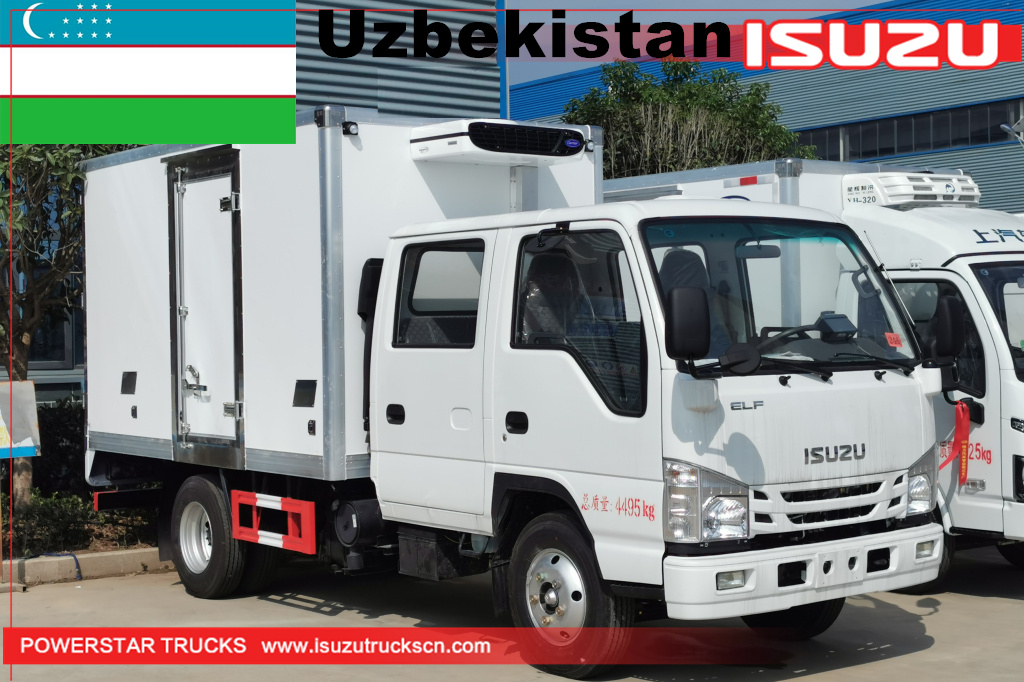 Uzbekistan - Truk Pendingin Kabin Ganda ISUZU
    