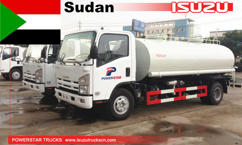 Truk air Sudan Gerobak air Isuzu
    