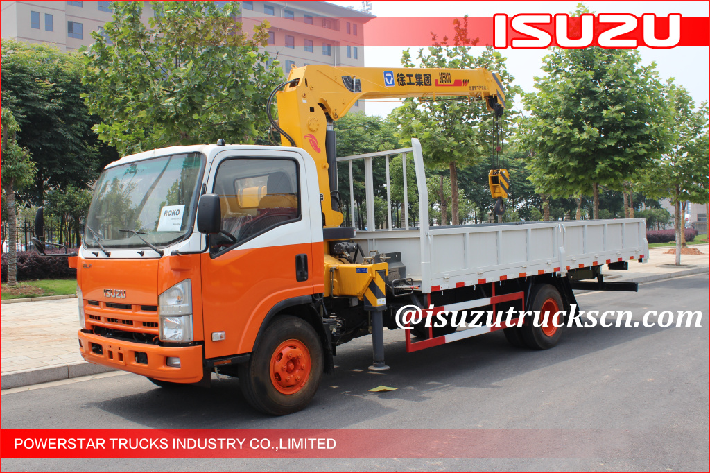 ELF ISUZU 5Ton Crane Truck untuk konstruksi ROKO
    