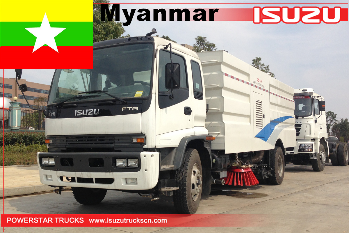 Myanmar - 1 Unit Penyapu dan Mesin Cuci Jalan ISUZU FTR
    