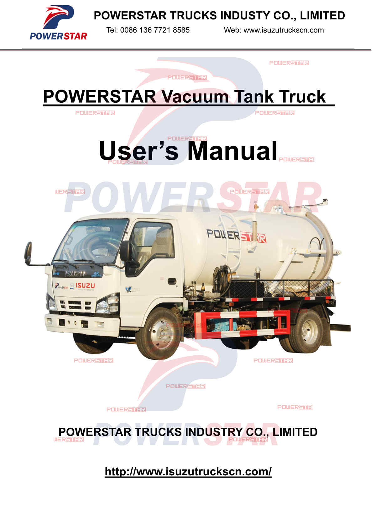 Ekspor manual pengoperasian truk tangki vakum ISUZU NKR 5CBM ke Filipina
    