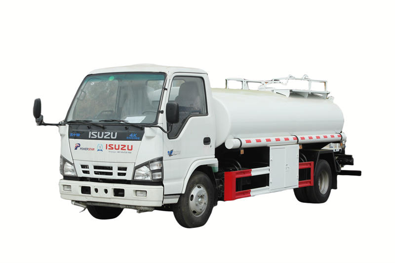 Uji Untuk Truk Tangki Air baja tahan karat food grade ISUZU 5000L
    