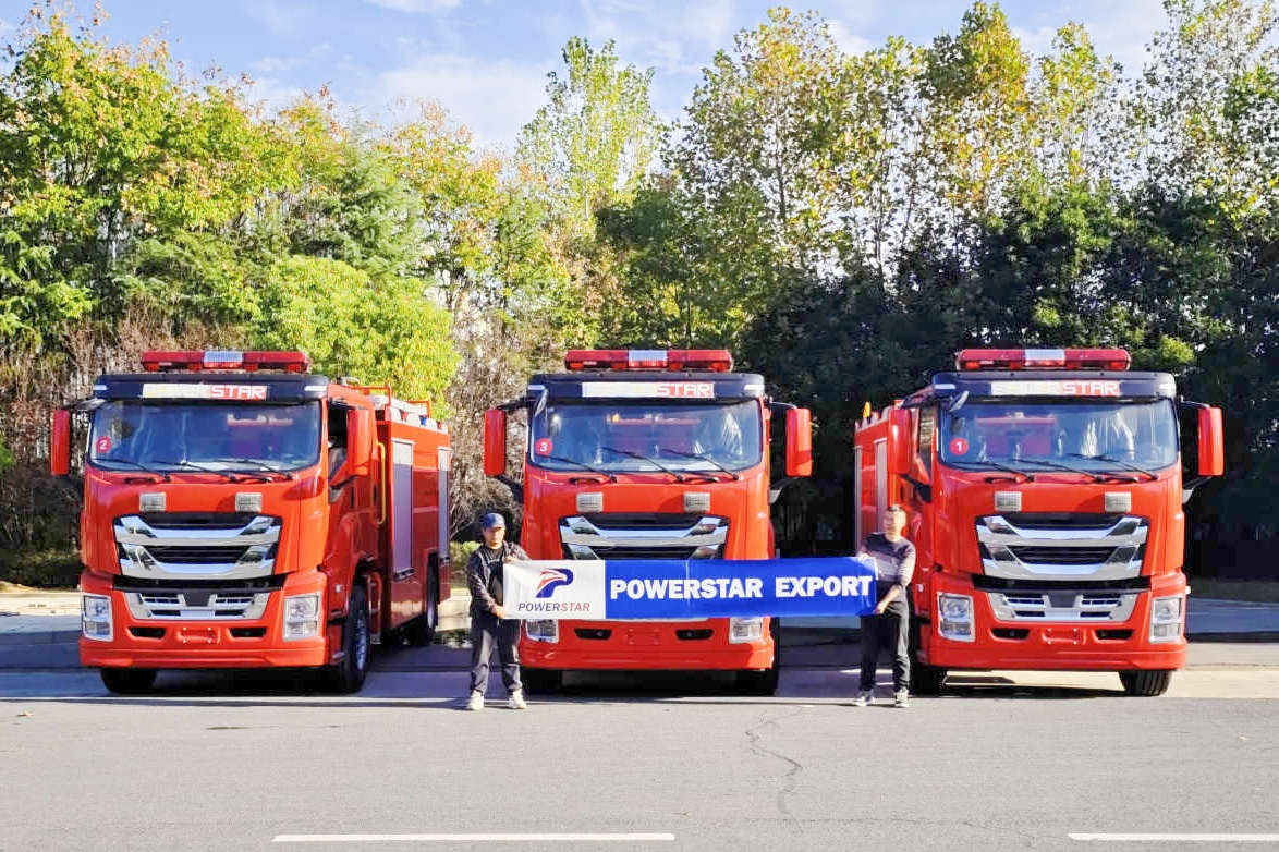 Ethiopia 3 unit Mesin Pemadam Kebakaran Isuzu Giga Rescue