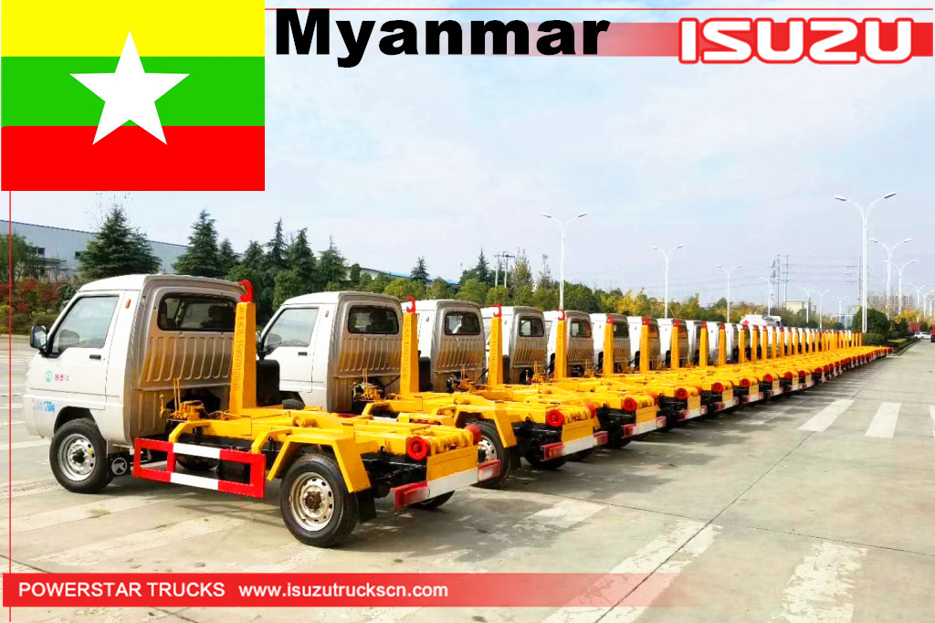 Myanmar - 22 unit truk pengangkat kait FOTON
    