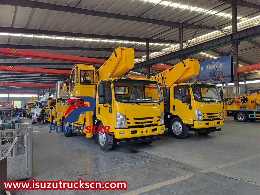 10 unit truk platform udara isuzu ELF 700P diekspor ke Uzbekistan
    