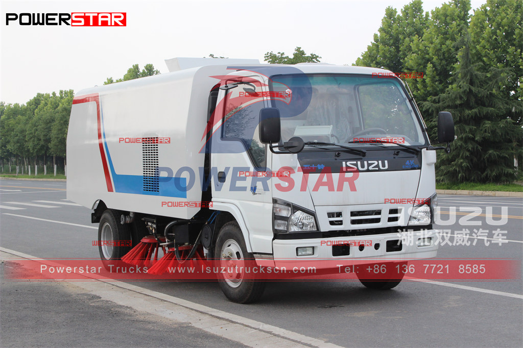 POWERSTAR ISUZU 5+1CBM Truk Penyapu Jalan ekspor Filipina
    