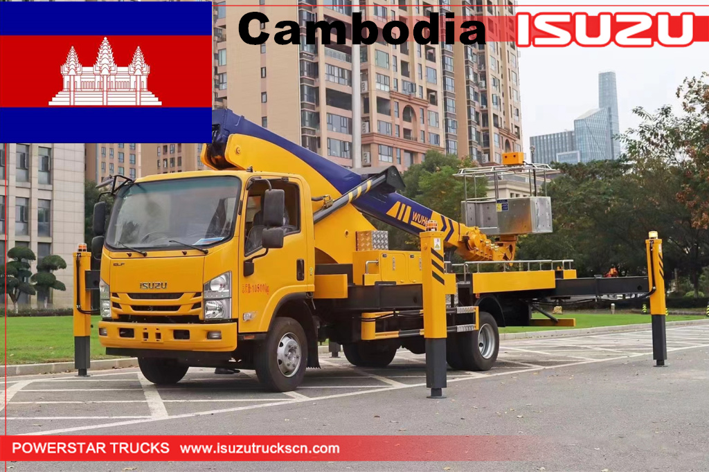 Kamboja - Truk pengangkat ISUZU Bucket Aerial
    