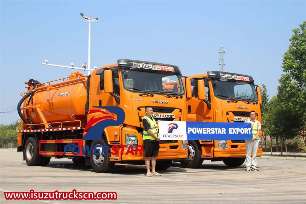 2 unit truk jetting kombinasi isuzu diekspor ke Filipina