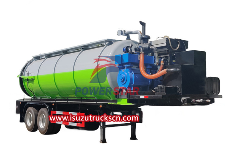 Trailer Tanker Vakum untuk pasar Filipina
    