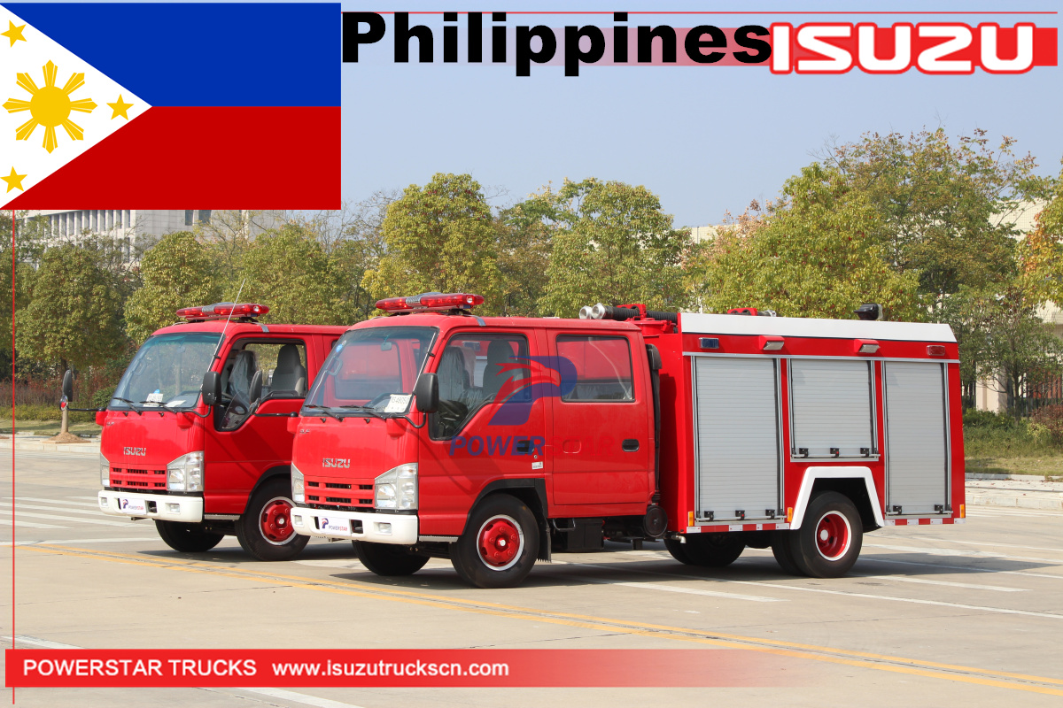 Filipina - 2 Unit Kendaraan Pemadam Kebakaran Busa Air ISUZU
    