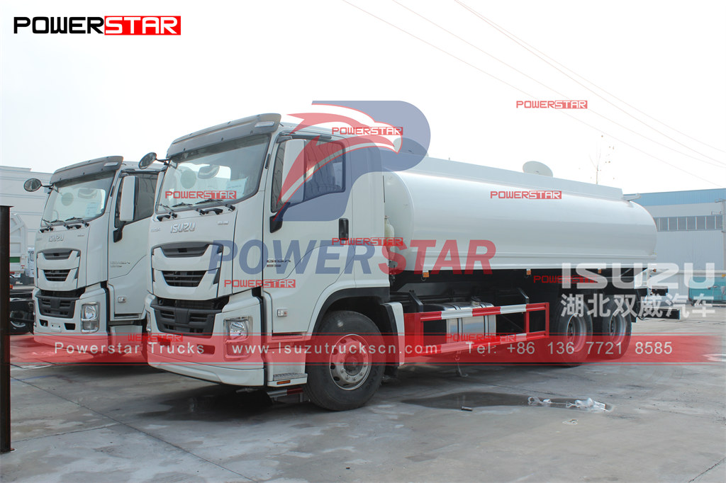 ISUZU GIGA 20cbm truk tanker penyiram air bowser air mengekspor Suriah
    