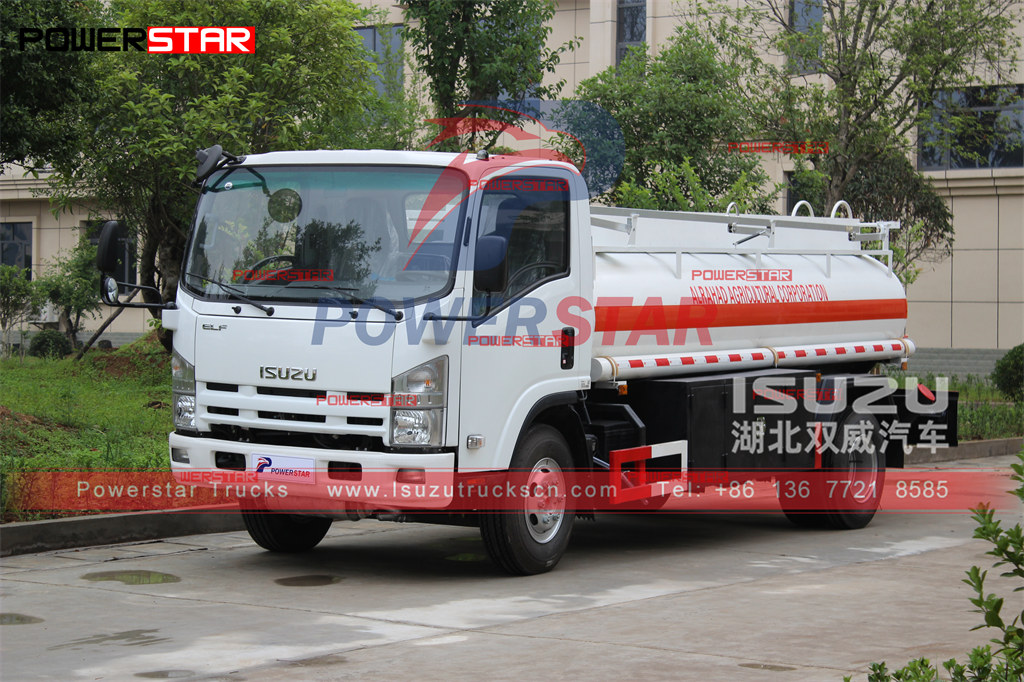 Truk tangki minyak ISUZU NPR bowser ELF 5000L mengekspor ke panduan operasi Sudan
    