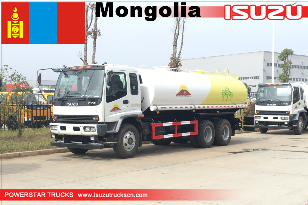 Mongolia- 2 unit Truk Tangki Air ISUZU
    