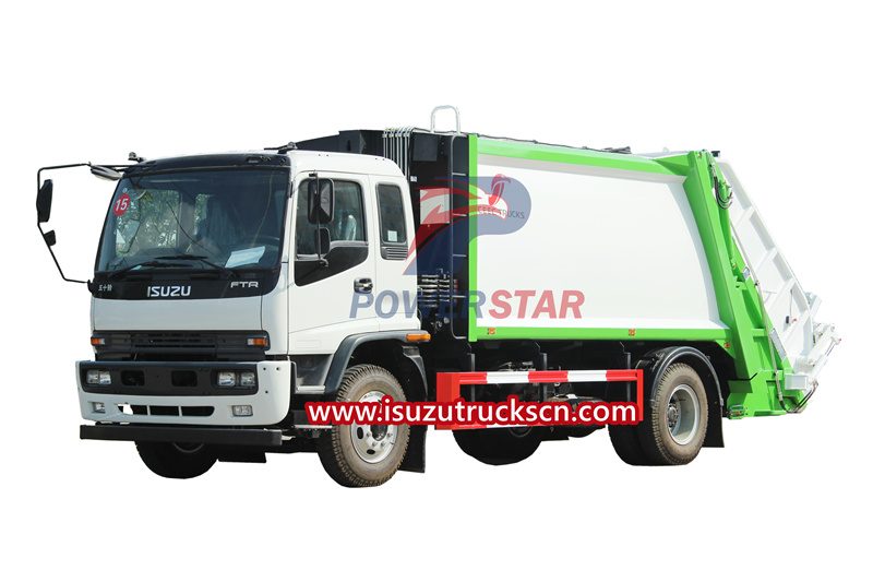 Cara menggunakan truk pemadat sampah Isuzu FTR
    